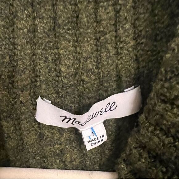 Madewell olive green mock turtleneck sweater Sz Sm - Picture 4 of 4